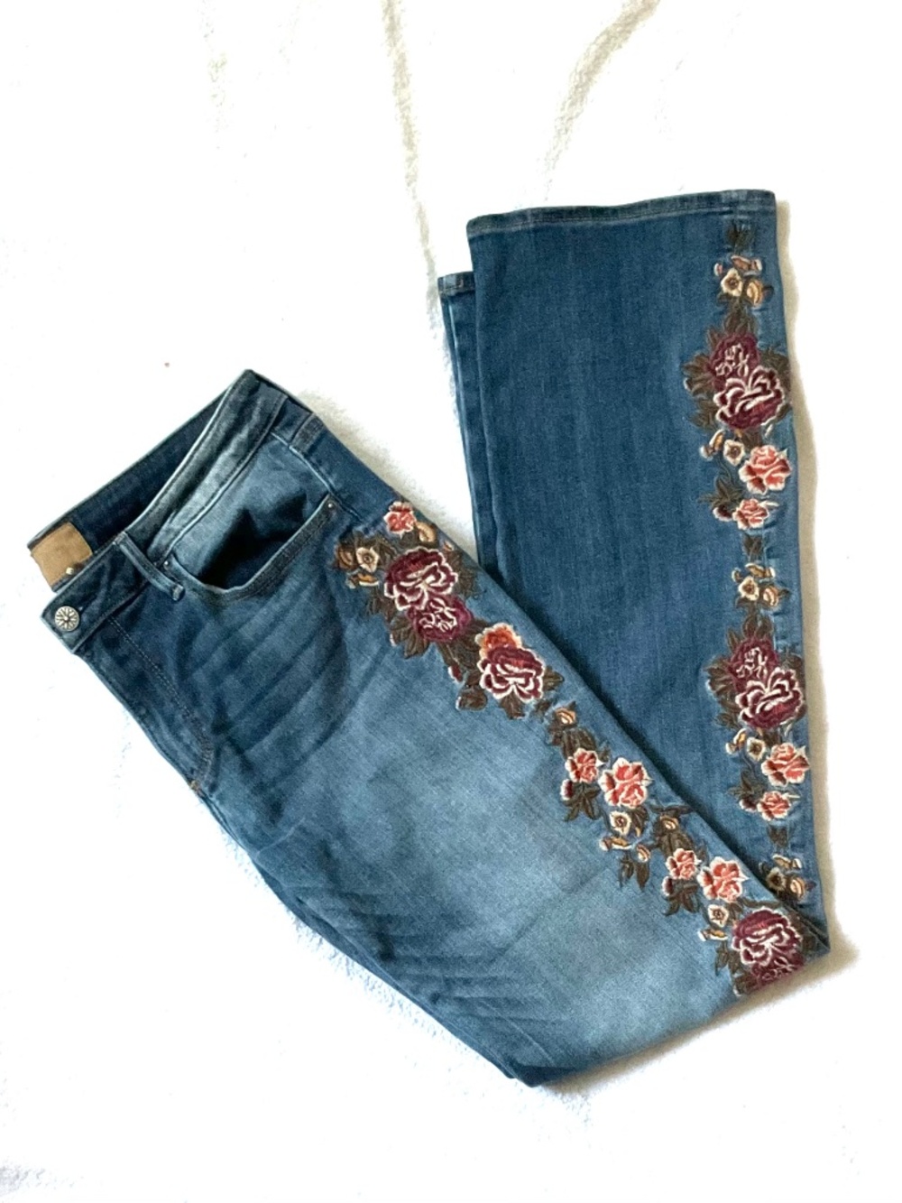 GREAT DRIFTWOOD EMBROIDERED  SOFT JEANS SZ 31 VGC  Length 32” VERY NICE - Picture 5 of 12